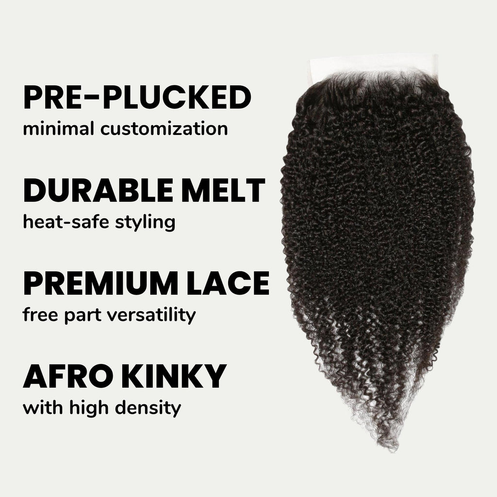 Afro Kinky 6x6 HD Lace Human Hair Closure