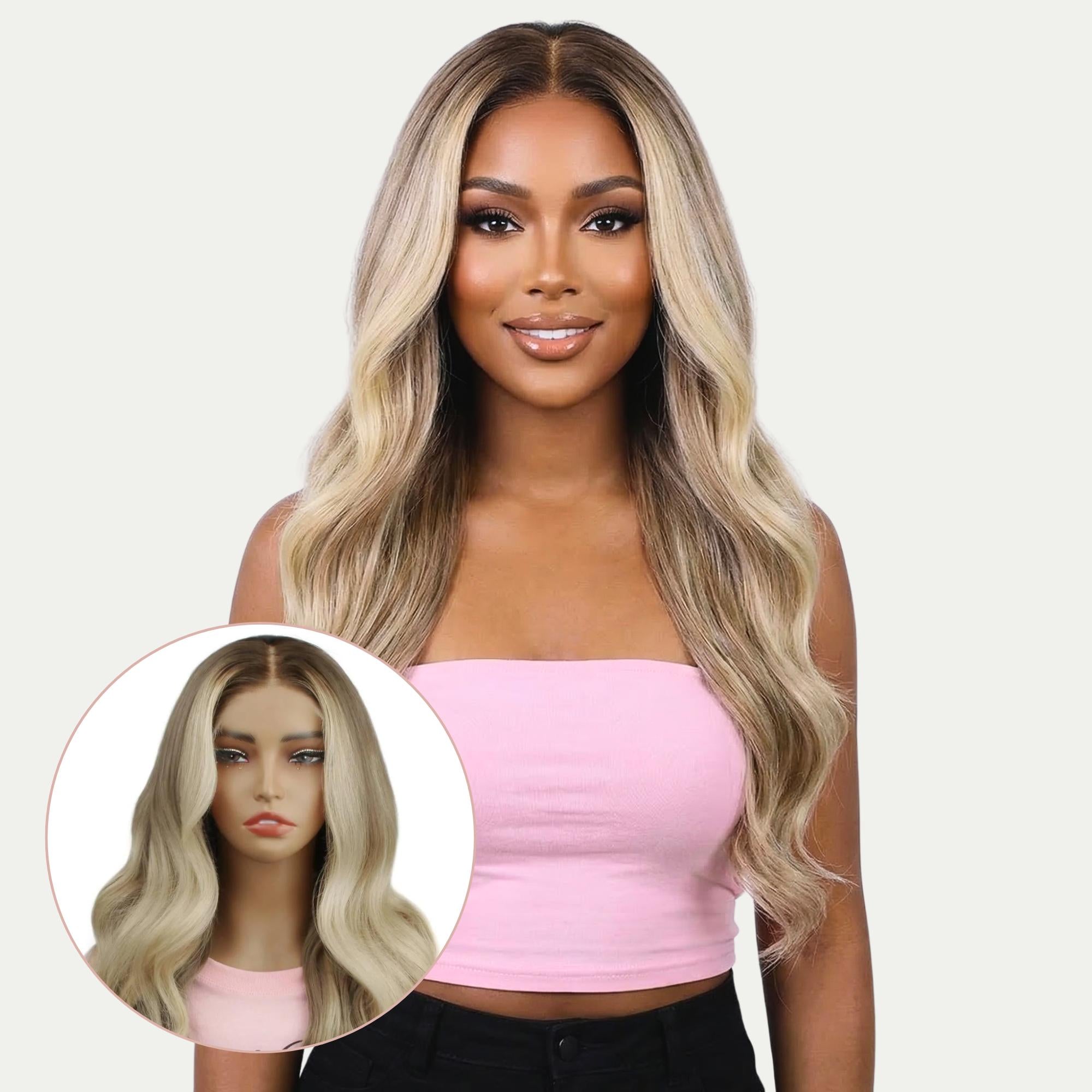 Raw Gabriella Glueless 5x5 HD Lace Professionally Colored 100% Human Hair Closure Wig