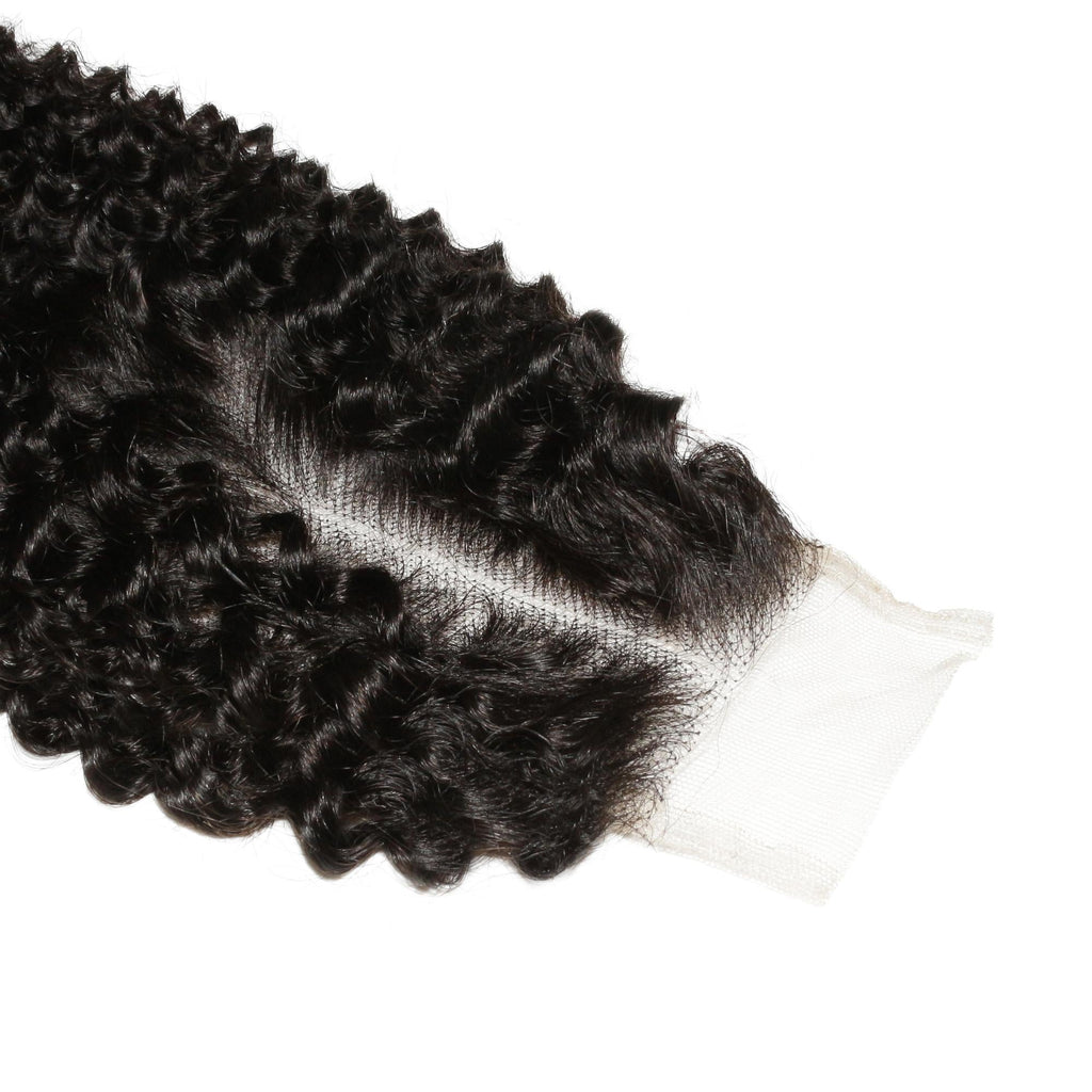 Jerry Curl 2x6 Transparent Lace Human Hair Closure