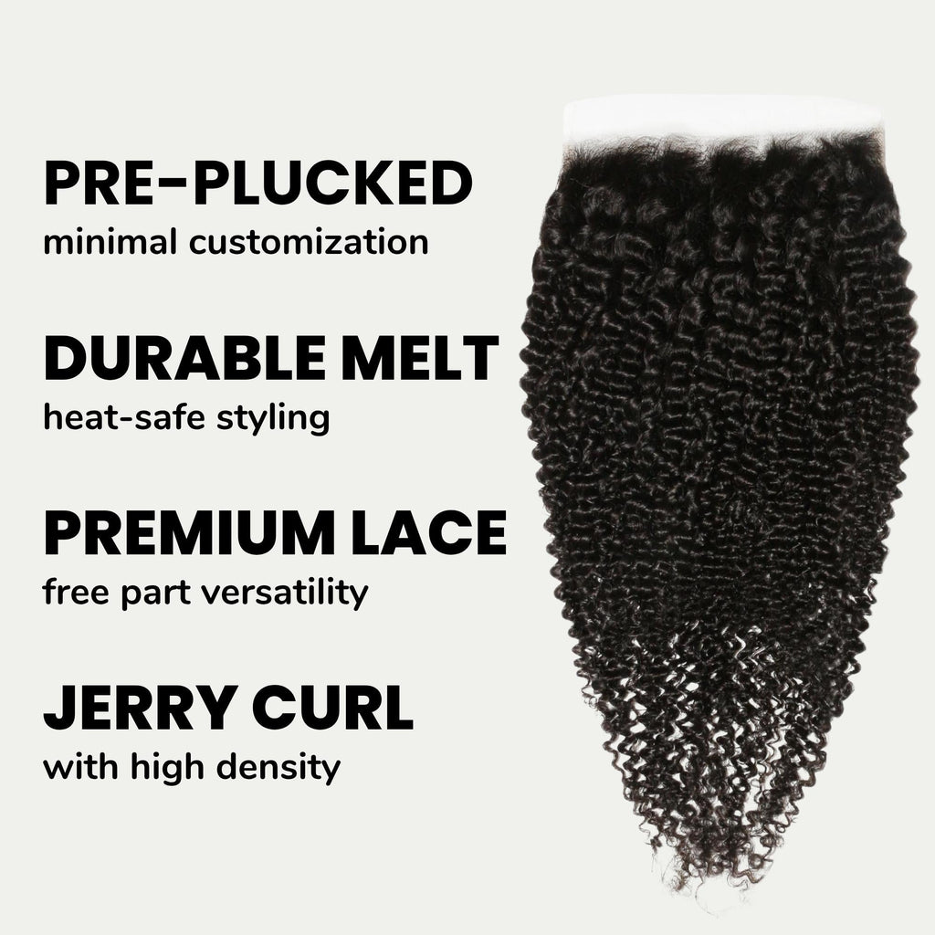 Jerry Curl 7x7 HD Lace Human Hair Closure