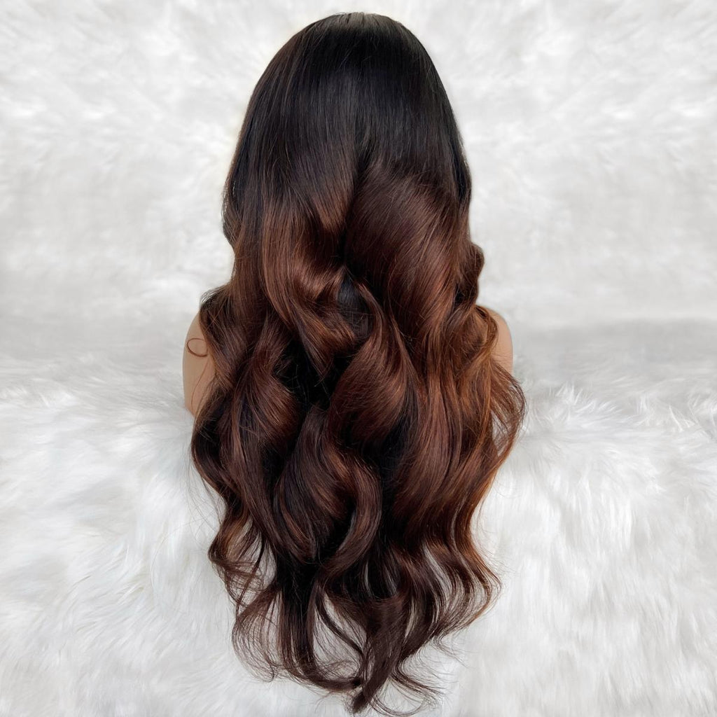 Raw Luscious Glueless 5x5 HD Lace Professionally Colored 100% Human Hair Closure Wig