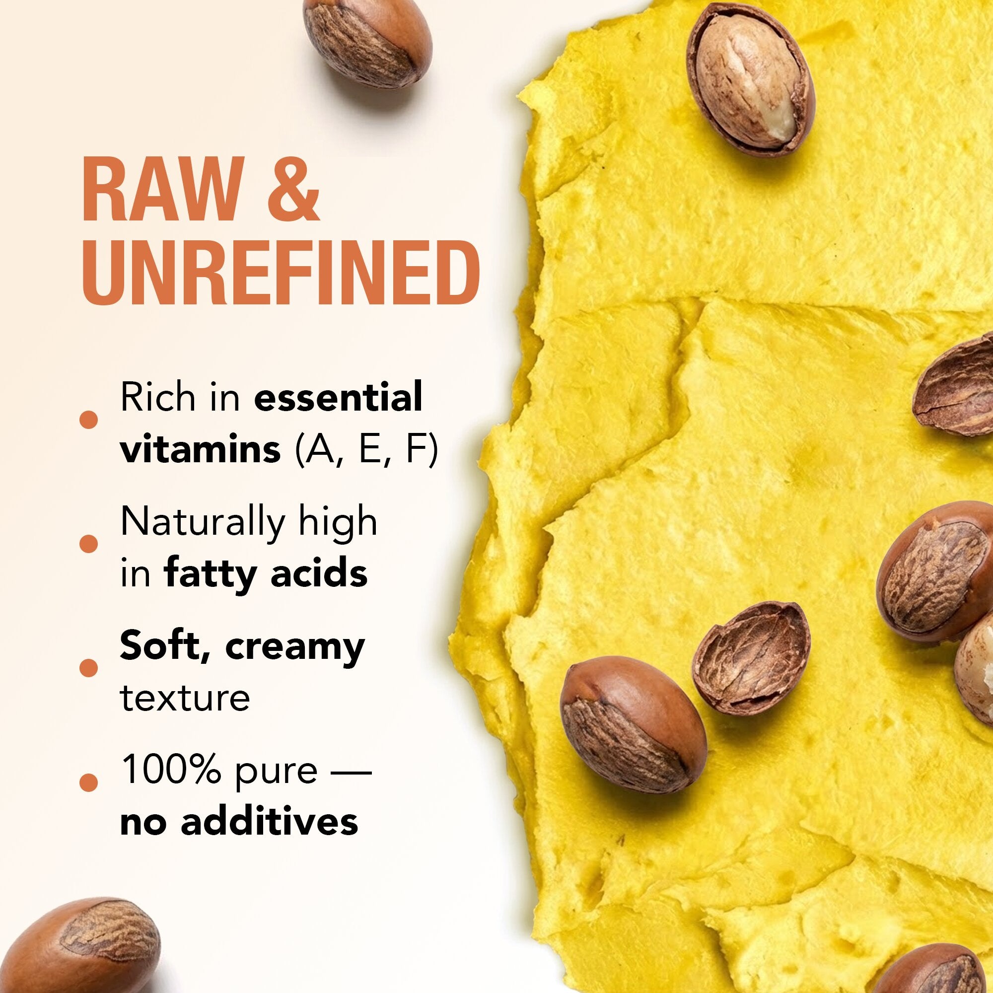 100% Yellow Shea Butter - Creamy