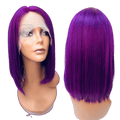 Rio Lace Front U-Part Human Hair Bob Wig, Straight - Choose Size