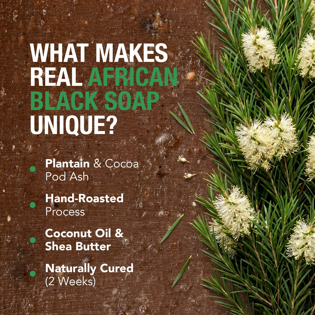 100% African Black Soap - Tea Tree
